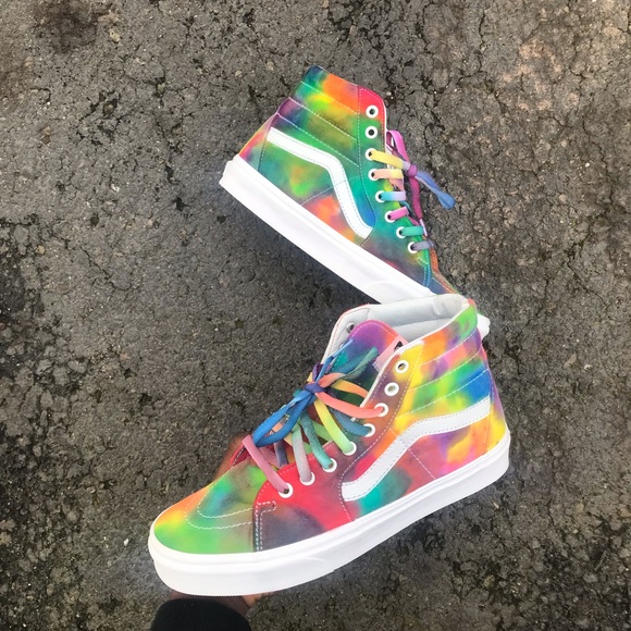 Customized Sk8-High Vans Tie-Dye Vans Custom - Picture 2 of 4
